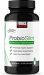 Force Factor ProbioSlim Probiotics for Women and Men, Probiotics for Digestive Health to Reduce Bloating, Gas, & Occasional Diarrhea, with Prebiotics, LactoSpore, & Green Tea for Energy, 60 Capsules