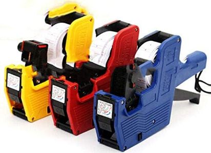 LOVELIFE99 Pricing Gun MX5500 EOS Red 8 Digits Semi-Automatic Plastic Label Dispenser with 8,000 Labels & Spare Ink