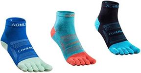 Achsoo 3 Pairs Five Finger Toe Sock