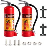 Vanzen 2PCS RC Fire Extinguisher, 1/10 Scale Rc Decorations Rc Car Accessories Compatible with Traxxas Trx4 Trx6 AXIAL SCX10 Redcat Rc4wd GEN 7 8 Crawler, Red