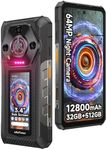 Ulefone Armor 30 Pro 5G Rugged Smartphone, 32GB+512GB, 12800mAh 66W, 6.95" 120Hz, 3.4" Rear Screen, 64MP Night Vision, 118dB Speaker, Infinite Halo, Android 14, 3-Card Slot SIM Free Mobile Phones
