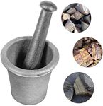 Cast Iron Mortar and Pestle Rock-Ore Crusher Mortar Large Size 6.5KG