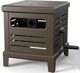 Relhost Hose Reel, Heavy Duty Hose Reel Box Hideaway Holds 100 ft x 5/8" Hose, Never-Leak System, Manual Crank Handle, Hose Guide, Stable Foot Pedal, Ideal for Yards, Patios, and Garden Sheds