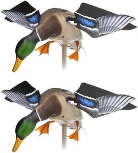 Avian X Powerflight Smart Motion Mallard Spinning Wing Realistic Design Duck Decoy, Ideal for Outdoor Hunting Adventures, 2 Pack, Multicolor