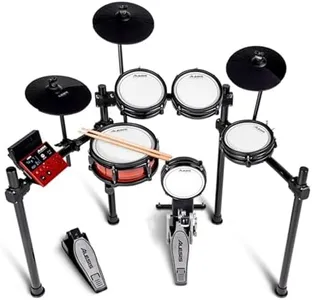 Alesis Nitro Pro Electric Drum Set with Dual Zone Quiet Mesh Pads, 500+ Authentic BFD Sounds, Bluetooth, Drumeo, USB MIDI, Double Kick compatible