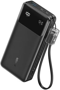 Anker Power Bank 20000 mAh with 3-Port 30W Max PD Fast Charge, Compatible iPhones, iPads, Macbooks, Samsung Smartphones and Other Android Devices - Black
