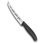 Victorinox Swiss Classic, Butter and Cream Cheese Knife, Extra Sharp Blade, Wavy Edge, 13 cm, Stainless Steel, Black