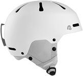 Retrospec Comstock Youth Ski & Snowboard Helmet for Kids - Durable ABS Shell, Protective EPS Foam & Cooling Vents - Adjustable Fit for Boys & Girls - Matte White, 48-51cm X-Small