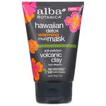 Alba Bontanica Alba Hawaiian Detox Warming Mud Mask Anti-pollution Volcanic Clay, 4 Oz