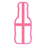LissieLou Beer Bottle Shape Icing Fondant Cookie Cutter - 5cm