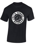 Crown Designs Chuck Norris Approved Martial Arts Inspired for Men & Teenagers T-Shirts Tops - Black/X-Large