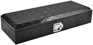 BATONECO 34.5 Inch Aluminum Tool Box, Truck Bed Tool Box with Lock and 2 Keys,Tool Storage Box for Truck,Trailer,Pickup,ATV,RV,34.5"X12.75"X6.4",Black