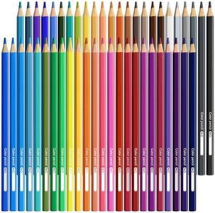 WISYOK 48 Colouring Pencils, Coloured Pencils for Adults Kids, Colour Pencils, Polychromos Drawing Art Pencils, Artist Pencils for Drawing, Sketching and Dooding