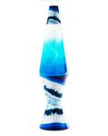 Spencer Gifts Lava® Lamp - 17" Blue Agate - The Original Motion Lamp - White Wax and Clear Liquid with Printed Base and Hand Painted Globe Exclusive