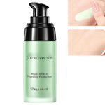 Anti-redness Face Primer,Green Colour Corrector,Make up Primer for Red & Blemished Skin,Hydrating Isolation Cream,Versatile Skin-Focused Primer,Tone Adjusting Face Primer