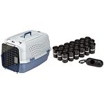 AmazonBasics 23-Inch Two-Door Top-Load Pet Kennel with 300 Pack AmazonBasics Dog Waste Bags
