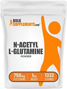 BulkSupplements.com N-Acetyl L-Glutamine Powder - Glutamine Supplement, L Glutamine Powder, Gut Health & Recovery - Gluten Free, 750mg per Serving, 1kg (2.2 lbs) (Pack of 1)