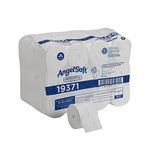 Georgia-Pacific Angel Soft Professional Series Compact Premium Embossed Coreless 2-Ply Toilet Paper, 36 Rolls, White - 19371