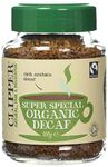 Clipper Fairtrade Medium Roast Decaffeinated Organic Arabica Coffee 100 g (Pack of 2)