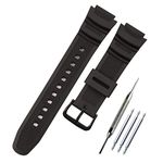 KHZBS Natural Resin Watch Band Replacement Casio AE-1200 MRW-200H W-800H W-735H W-218 SGW-300 AEQ-110 Waterproof Rubber watchband watch strap wristband