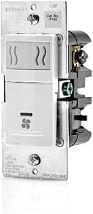Leviton IPHS5-1LW Decora In-Wall Humidity Sensor & Fan Control , 3A, Single Pole, White