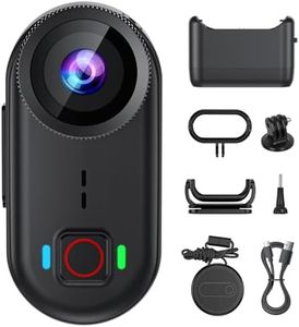 toberto 4K Thumb Action Camera, Mini Body Camera with WiFi, Magnetic Wearable 150° Hands-Free Recording POV Camera, EIS Stabilization, Waterproof, 64GB, Mount Anywhere for Sports Vlogging (Black)