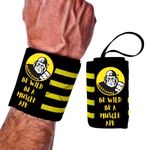 Muscleape Wrist Supporter for Gym Wrist Band for Men Gym & Women with Thumb Loop Straps - Wrist Wrap Gym Accessories for Men Hand Grip & Wrist Support Sports Straps for Gym, Weightlifting.