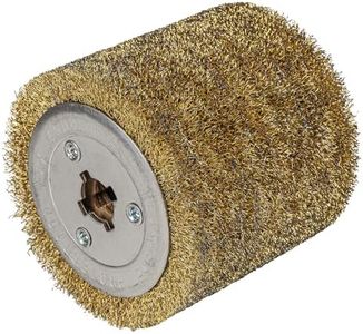 RENOTEC Steel Wire Drum, Copper Plating 0.3mm Wire, 4.33" x 4", 110x100mm, Heavy Rust Removal, for Burnishing Polishing Machine