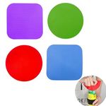 Jar Opener Gripper Pads,4 Pcs Rubber Jar Opener Multifunctiona Jar Gripper for Seniors Suffering from Arthritis Weak Hands