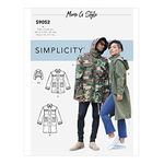 Simplicity Sewing Pattern S9052 Misses' Mens & Teen's Jacket & Hood by Mimi G Style, Size A (XS-XL)