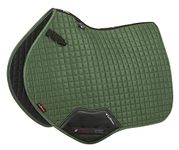 LeMieux Close Contact Suede Square Saddle Pad - English Saddle Pads for Horses - Equestrian Riding Equipment and Accessories (Hunter Green - Large)