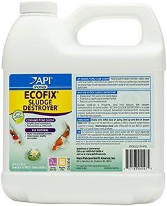 API POND ECOFIX SLUDGE DESTROYER Pond Cleaner And Sludge Remover With Natural Bacteria 64-Ounce Bottle,White