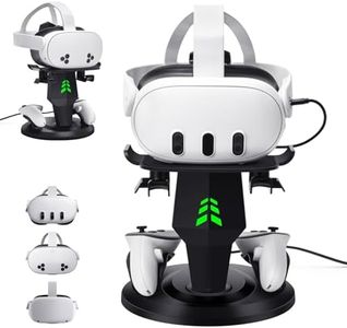 VR Charging Dock for Meta Quest 3, Quest 3S, Quest 2, VR Accessories