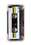 FAteam Matte Finish Heavy Duty Soft Back Cover with Reinforced Corners TPU Soft Bumper Retro Cassette Tape Case Compatible with iPhone 7 Plus/iPhone 8 Plus 5.5 inch