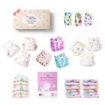 SuperBottoms First Love Mega Gift Box | Softest, Breathable & Gentlest langots for your baby | Baby shower gift pack | No Mess Langots for Newborns between 0 to 9 months | Pack of 31 (Size: Small)