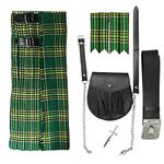 Tartanista Mens 5-piece Kilt Outfit Irish 30"