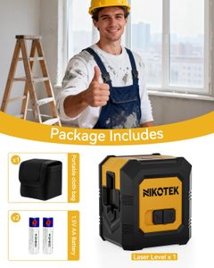 Nikotek Green Laser Level – Self-Leveling Cross Line Tool