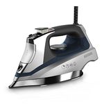 BLACK+DECKER Digital LED Iron,Clothing Iron with Auto Shut Off and Spray Mist Features, Silver/Blue, IR1375SC