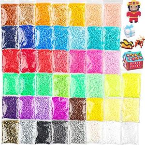 36000 Pcs Value Pack Fuse Beads 45 Colors, Bulk Assorted Multicolor Fuse Beads for Kids Crafts with Ironing Papaer