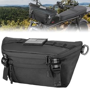 KEMIMOTO Motorcycle Handlebar Bag, Universal Motorcycle Fork Bag Waterproof Front Storage Bag for Motorbike Dirt Bike and Snow Bike with Front Fork 2.2L