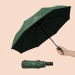 Roughhouse UV Umbrella for Sun & Rain – Auto Open/Close | Windproof | Travel-Friendly 3-Fold Design | SPF 50+ Coated | Big Canopy, Easy to Carry