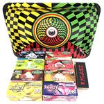 Reds Tips 8 Packs Juicy Jay's Mixed Flavoured Big Size Rolling Papers with Mini Tray