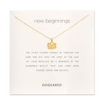 Dogeared New Beginnings Rising Lotus Necklace One Size silver