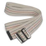 Medline MDT828203 Cotton Gait Transfer Belts with Metal Buckle, Latex Free, 2" x 60" Size (Pack of 6)