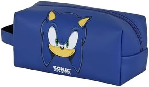 Sonic The Hedgehog - SEGA Sega-Sonic Sight-Neceser de Viaje Brick Plus, Azul, 25 x 12 cm