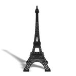 Allgala 15" Eiffel Tower Statue Decor Alloy Metal, Black