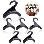 6PCS Purse Handbag Hanger Hooks for Closet, Handbag Organizer Purse Hooks, LIOUCBD Bag Rack Holder Storage for Hanging Tote Bag Backpacks Satchels Crossovers Scarf Belt and Tie (Black)