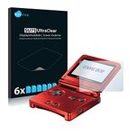Savvies 6 Pack Screen Protector compatible with Nintendo Gameboy Advance GBA SP Protection Film Clear