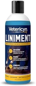 Vetericyn Equine Liniment for Fast-Acting Relief of Muscles and Joints – Menthol-Based Topical Analgesic for Horses – 16 Ounces,Blue