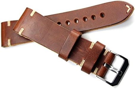 Rios 1931 Men's Leather Watch Strap Vintage 22 mm Brown, Strap